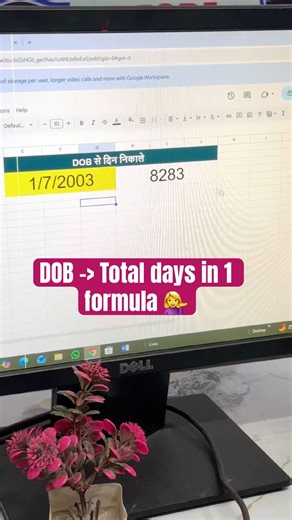 DOB se Total Days Kaise Nikale? 🤯 #shorts