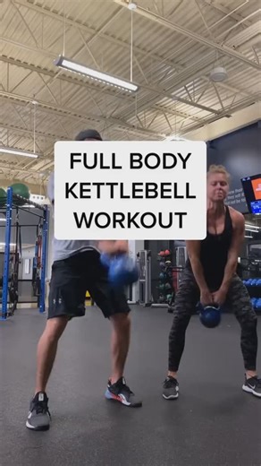 Andrew & Kate | Strength & Fitness Coaches on Instagram: "Full Body Kettlebell Workout An oldie but a goodie • Swings • curl to press • alternating snatch • squat cleans 2-5 rounds 40 seconds each exercise 20 seconds rest between Take a one minute break - 🚨Click the link in our bio for our programs! #bustostraining #fitnesstips #workouttips #abilene #personaltrainer #fitnesscouple #kettlebell #wod"