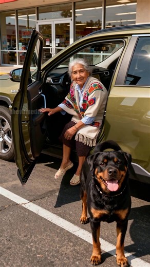 Loyal Rottweiler Guards Grandma's Parking Spot From Rude Driver! #dog #loyal #animals | Laugh, Cry and Smile