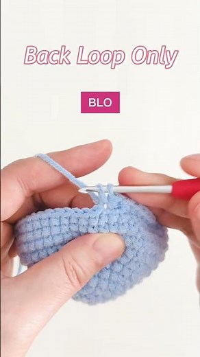 How to Crochet : Back Loop Only (blo) #crochettutorial #crochet
