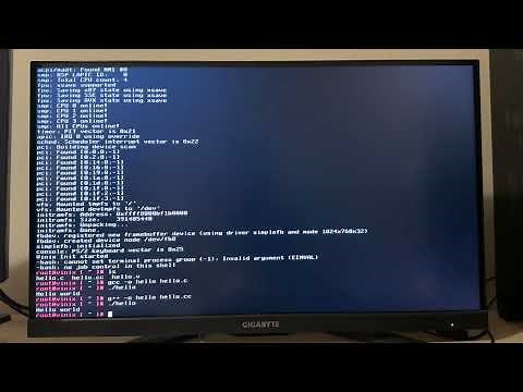 Vinix, an OS/kernel in pure V, booting on real hardware in a second and running the C++ compiler!