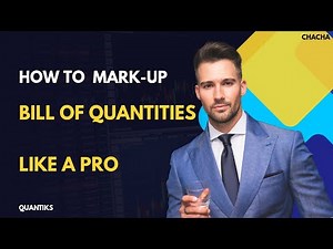 How To Mark-up Bill of Quantities Like a Professional