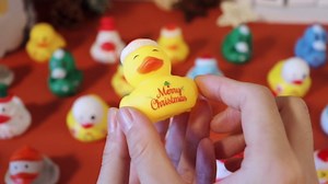 30Pcs Christmas Rubber Ducks,Mini Christmas Ducks Bath Toys Assorted Duckies (2") for Kids,Christmas Party Favors,Christmas Stocking Stuffers,Xmas Gifts