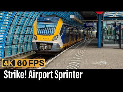 Train Cab Ride NL / NS Strike! Airport Sprinter / Amsterdam - Hoofddorp vv. / SNG / June 2025