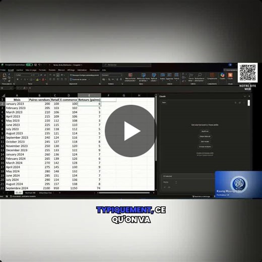 Claude dans Excel : voici exactement ce qu il peut faire sur un fichier de ventes. Lors d un webinaire la semaine dernière, j ai montré en live comment enrichir un fichier structuré avec Claude dans… | Kyung Myung KIM