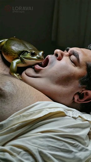 That snore was basically an invite 🐸\r#frog #snoring #funnyanimals #unexpected #comedy\r🐱🐦🐤🐮