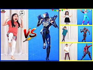 跳舞挑戰！全家的跳舞能力如何？~Fortnite Dance Challenge In Real Life With Dad~