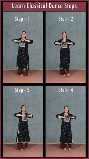 Learn 4 Classical Dance Steps || Kathak For Beginners || Easy To Learn ||#tutorial #kathak #shorts