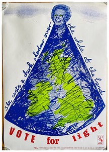 Red Wedge poster. 1987. Designed by Jamie Reid (Political campaign poster)