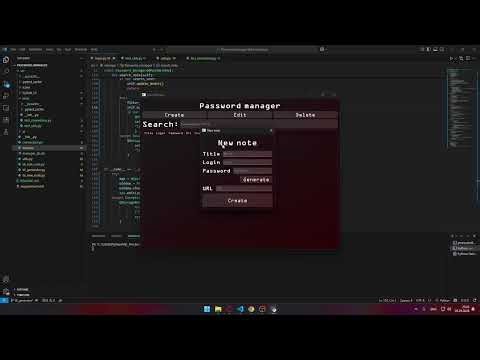 Password manager CS50 python final project