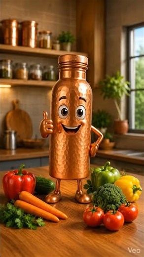 copper water bottle benefits #ai #funny #daily #cartoon #creative #health #facts #water
