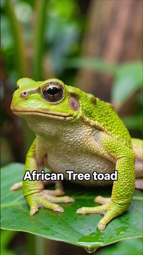 African tree toad | Lifespan 5 years #wildlife #animalknowledge