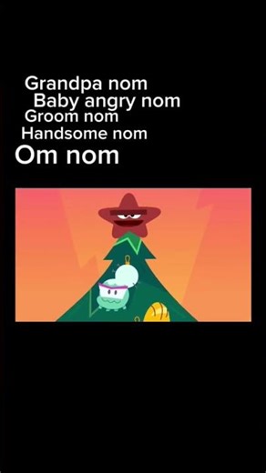 The Om nom is singing merry Christmas with voice ￼