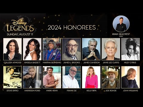 2024 Disney Legends Awards Ceremony Honorees Announced by Ryan Seacrest, Including John Williams D23