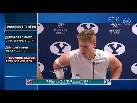 Matt Bushman and Baylor Romney Post Game Interview vs Liberty