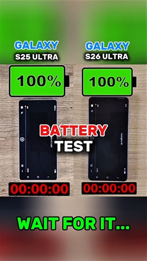 🔥 Galaxy S25 Ultra vs Galaxy S26 Ultra – Ultimate Battery Test 🔋