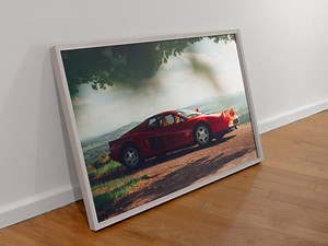 Ferrari Testarossa Custom Vintage Poster | Digital Print | High Quality Print - Etsy UK