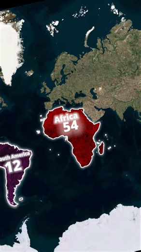 Countries in Every Continent 🌍#shorts
