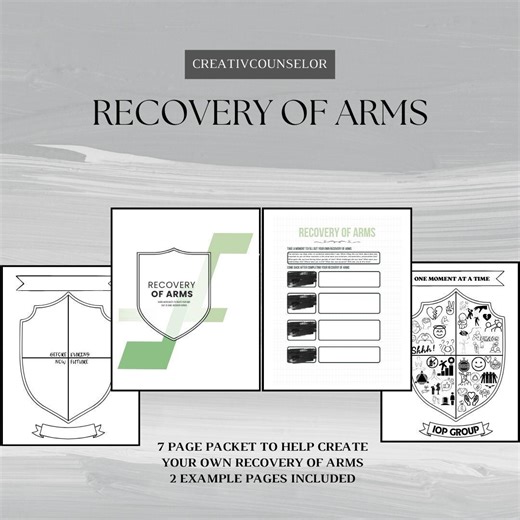 Recovery of Arms Worksheet: Addiction Counseling Activity (PDF) - Etsy