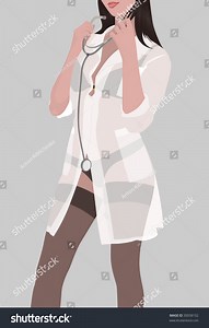 Nurse Transparent Dressing Gown Vector Without Stock Vector (Royalty Free) 30058102 | Shutterstock