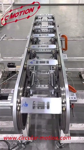 Vertically-Mounted Chain Driven Dual Rail Precision Conveyor Track Sysem