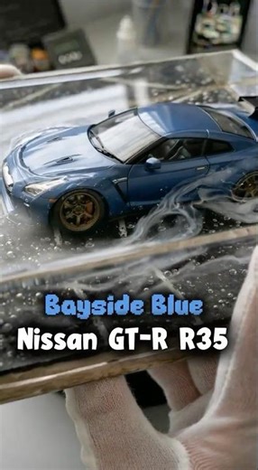 Bayside Blue NISSAN GT-R R35 Frozen Mid-Drift!🔥