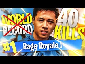 *RAGE* 40 KILLS: WE MISSED THE WORLD RECORD ON FORTNITE!!! KINSTAAR TOP 1