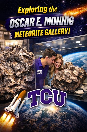 🌠 Exploring Space at TCU! 🚀 Today I visited the incredible Oscar E. Monnig Meteorite Gallery at Texas Christian University in Fort Worth. Seeing real meteorites up close — rocks that traveled millions of miles through space — was truly mind-blowing! 🌍✨ From massive iron meteorites to rare space fragments, it feels like touching a piece of the universe. If you’re in Fort Worth, this hidden gem is a must-visit! #TCU #MeteoriteGallery #SpaceLovers #FortWorthTX #ScienceExploration #TCUProud #Hidd