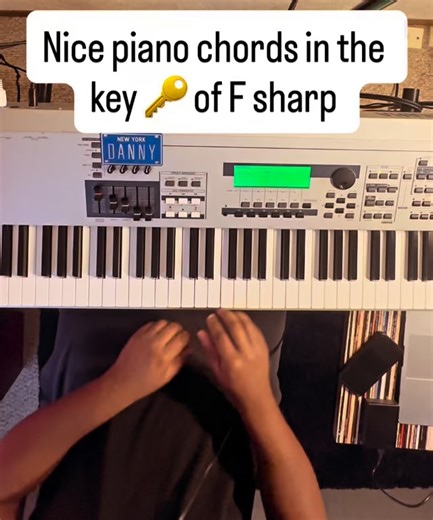 Nice piano chords in the key of F sharp.. a good practice method .. played a random progression an add some aux to it and see what you come up with 🫠 something new I’ve been trying #piano #pianocover #churchmusician #pianolessons #pianotutorial | Daniel Duncan