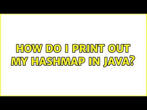 How do I print out my Hashmap in Java?