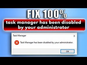 How To Fix or Task Manager Has Been Disabled By Your Administrator On Windows 10 Or Windows 11