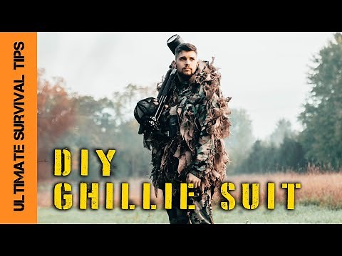 NEW! DIY - Ghillie Suit for Survival, Bow Hunting or Bug Out - Custom Camo YOU Can Make at Home!
