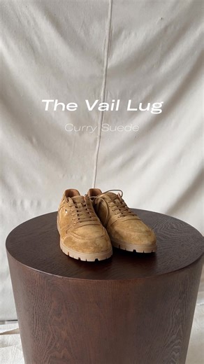 Behind the scenes with the trail born city built Vail Lug Sneaker in Curry Suede. | Allen Edmonds