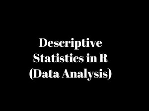 Descriptive Statistics in R || Exploratory Data Analytics in R || Data Science