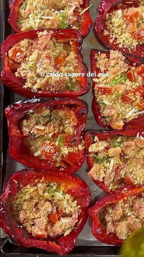 baked peppers au gratin