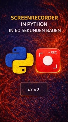 Screenrecorder mit Python bauen 🎥🐍🔴
