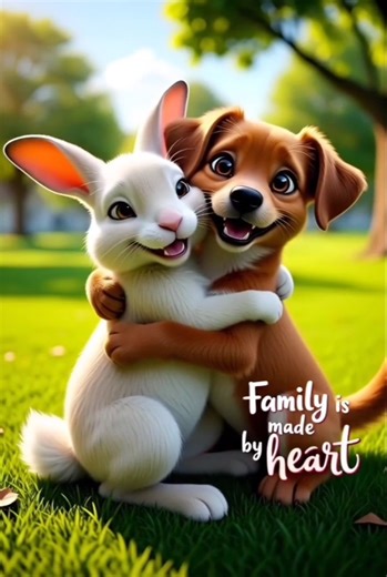 friendship of puppy and rabbit #shorts #trending #motivation #rabbit