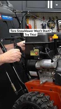 Toro Snowblower Won’t Start? Watch This!