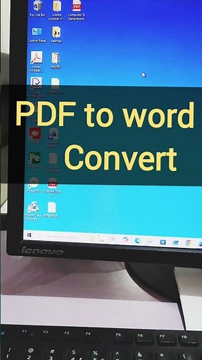 How to Covert pdf to word || Pdf to word converter in pc || #shorts #pdf_to_word