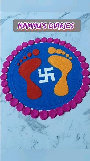 Stencil rangoli designs