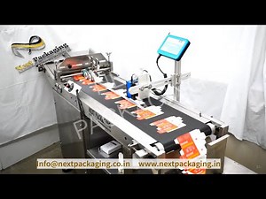 High speed Batch coding system | Friction Feeder for mono cartons - Inkjet mrp,date,printing machine