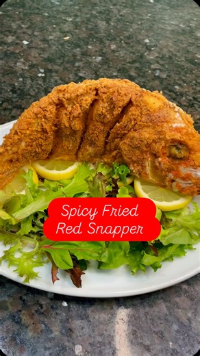 Spicy Fried Red Snapper For The Win 👏🏾👏🏾😊❤️❤️ Happy Fry-Day www.brasscuisinespices.com 310 McKeever Rd #A3 Arcola, Tx 77583 Wednesday-Saturday 10:00-3:00 | BrassCuisine