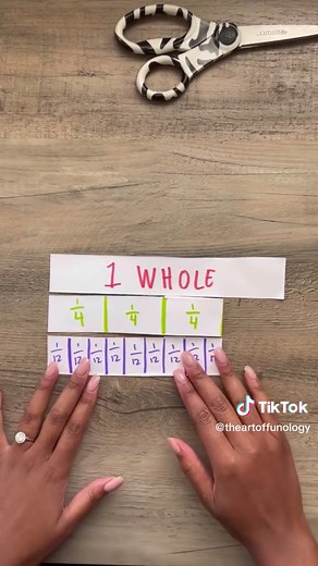 Easy DIY Fraction Strips for Teaching Equivalent Fractions