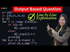 Output Based Question - 19 | Class 12 Computer Science Output Based Questions