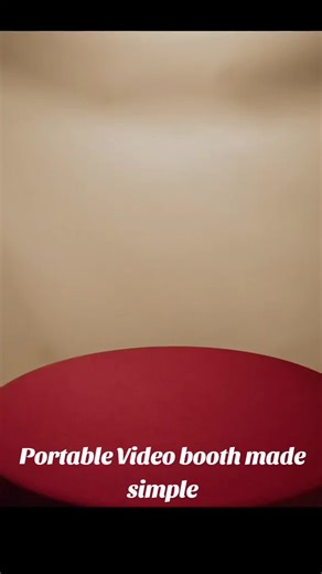 Easy set up video booth🤎