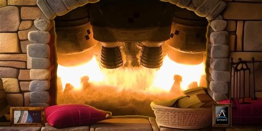NASA Rocket Engine Fireplace offers fun holiday alternative