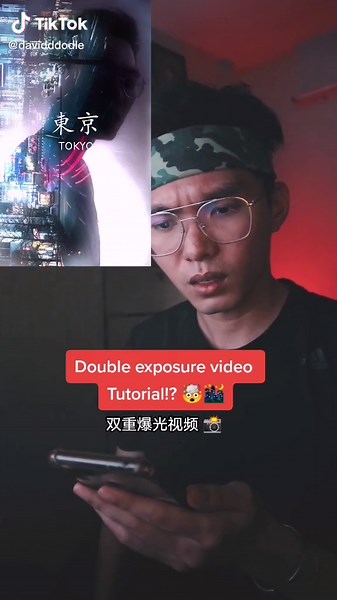 Double Exposure Tutorial 🌃 but with VIDEO!? 🎥🤯 HERE'S HOW!! 双重爆光视频教学 ✨ #doubleexposure #capcut #learnontiktok #tiktokguru #jombelajar #教学