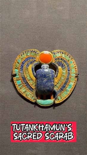 Tutankhamun’s Sacred Scarab #ancientegypt #history #pyramidsofegypt #egipt