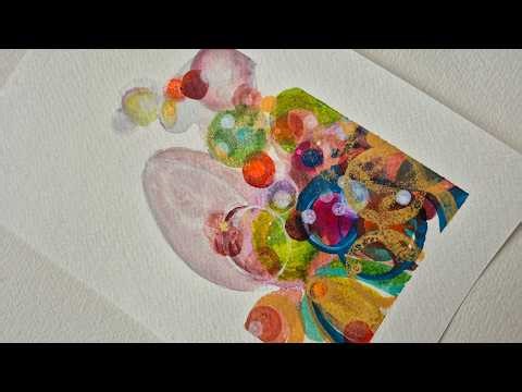 Abstract Watercolor Magic ✨ Easy Fluid Painting | Beginner friendly #watercolor #art #painting