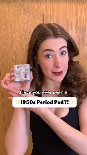 Did you know adhesive pads weren’t invented until 1969?! 🩸😮 #vintageproducts #1950s #1950sproduct #fashionhistory
